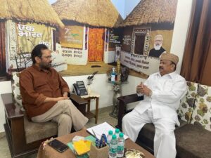 Roushan baig Meet mukhtar Abbas naqvi